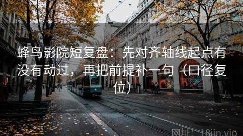 蜂鸟影院短复盘：先对齐轴线起点有没有动过，再把前提补一句（口径复位）