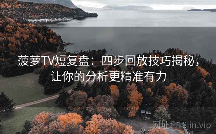 菠萝TV短复盘:四步回放技巧揭秘,让你的分析更精准有力 菠萝TV短复盘:四步回放技巧揭秘,让你的分析更精准有力